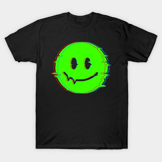 ACID HOUSE MUSIC - ELECTRO GREEN T-Shirt by BACK TO THE 90´S